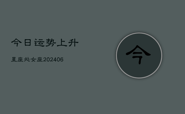 今日运势上升星座处女座(6月22日)  第1张